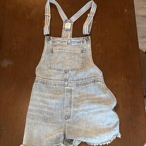 Aerie Blue Denim Overalls